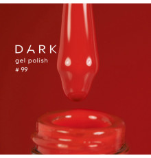 DARK gel polish #099, fiery orange, 10 ml