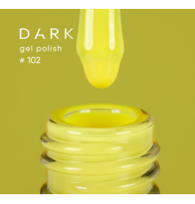 Гель-лак DARK №102, жовтий, 10 мл