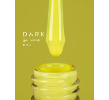 Gel polish DARK No. 102, yellow, 6 ml