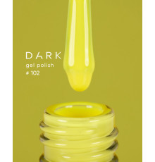 Гель-лак DARK №102, жовтий, 6 мл