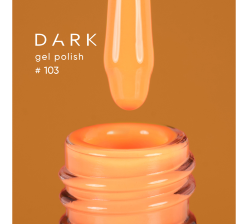 Гель-лак DARK №103, оранжевый, 10 мл
