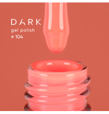 Гель-лак DARK №104, персиковий, 10 мл