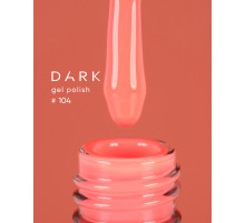 Gel polish DARK No. 104, peach, 6 ml