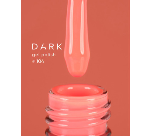 Gel polish DARK No. 104, peach, 6 ml