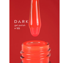 Gel polish DARK No. 105, coral, 6 ml
