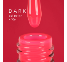 Gel polish DARK No. 106, crimson-red, 10 ml