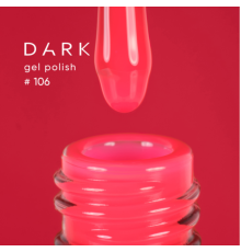 Гель-лак DARK №106, малиново-червоний, 10 мл