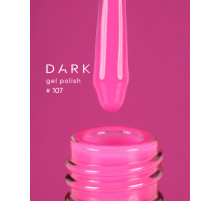Гель-лак DARK №107, яскраво рожевий, 10 мл