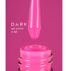 Гель-лак DARK №107, яскраво рожевий, 10 мл