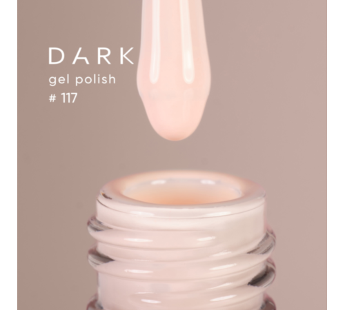 Gel polish DARK No. 117, ivory, 10 ml