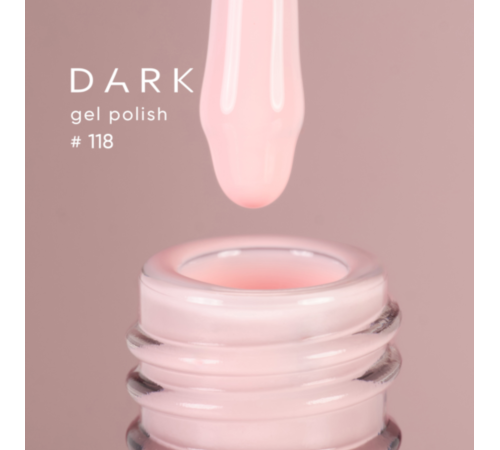 Gel polish DARK No. 118, powder, 10 ml