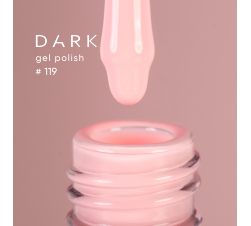 Gel polish DARK No. 119, light peach, 10 ml
