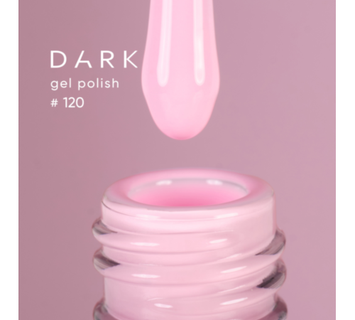 DARK gel polish No. 120, soft pink, 10 ml