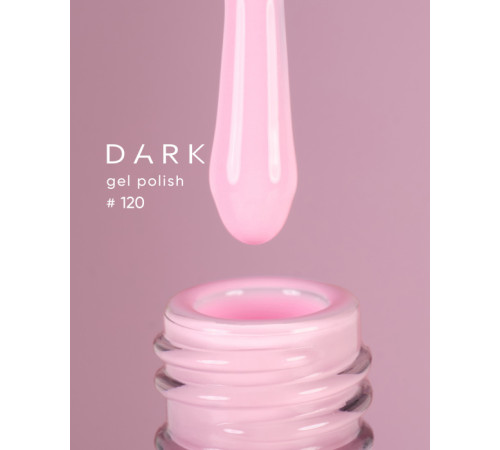 Gel polish DARK No. 120, soft pink, 6 ml