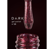 Gel polish DARK No. 128, pomegranate, 10 ml