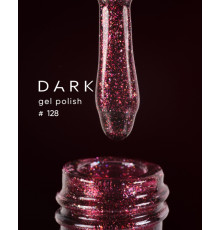 Gel polish DARK No. 128, pomegranate, 10 ml