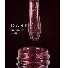 Гель-лак DARK №128, гранатовий, 6 мл