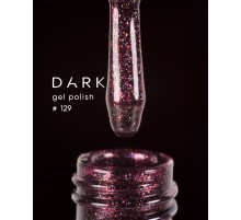 Gel polish DARK No. 129, cherry, 10 ml