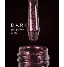 Gel polish DARK No. 129, cherry, 10 ml