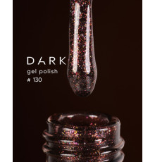 Gel polish DARK No. 130, chocolate, 10 ml