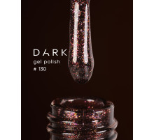 Gel polish DARK No. 130, chocolate, 6 ml