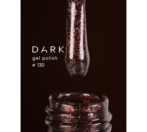 Гель-лак DARK №130, шоколадний, 6 мл