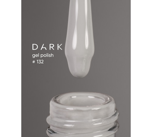 Гель-лак DARK №132, сірий, 6 мл