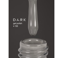 Gel polish DARK No. 133, gray-brown, 10 ml