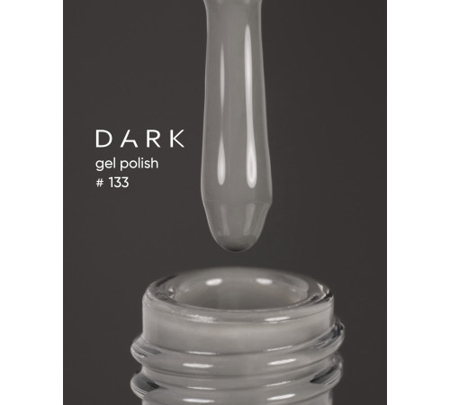Гель-лак DARK №133, сіро-коричневий, 6 мл