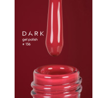 Gel polish DARK No. 136, terracotte, 6 ml
