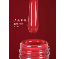 Gel polish DARK No. 136, terracotta, 10 ml