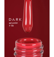 Гель-лак DARK №136, світлий теракотовий, 10 мл