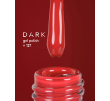 DARK gel polish #137, red, 6 ml