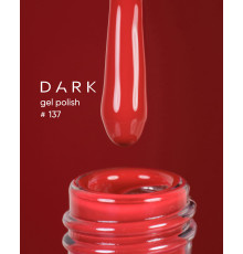 DARK gel polish #137, red, 6 ml