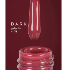 Гель-лак DARK №138, темний червоний, 6 мл