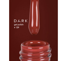 Gel polish DARK No. 139, red brick, 6 ml