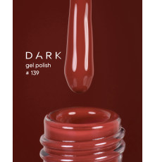 Гель-лак DARK №139, червона цегла, 6 мл