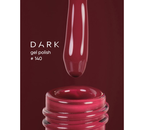 Гель-лак DARK №140, вишня, 10 мл