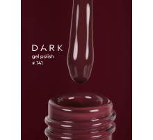 Gel polish DARK No. 141, burgundy, 10 ml