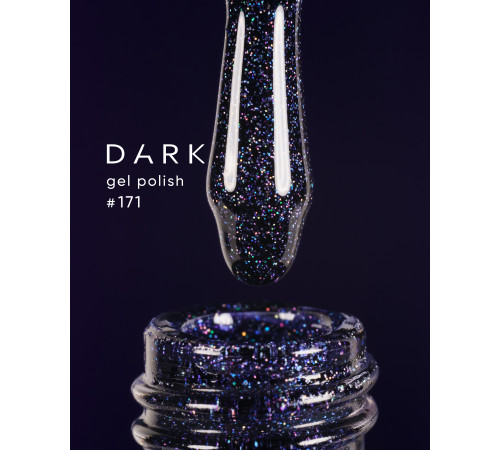 Гель-лак DARK №171, космічний, 6 мл