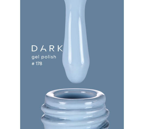 Гель-лак DARK №178, блакитний, 6 мл