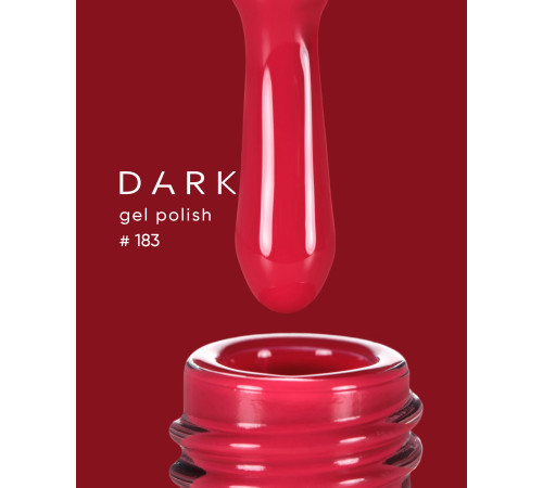 Гель-лак DARK №183, червоно-малиновий, 6 мл