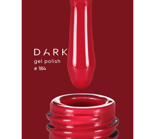 Гель-лак DARK №184, красный, 6 мл