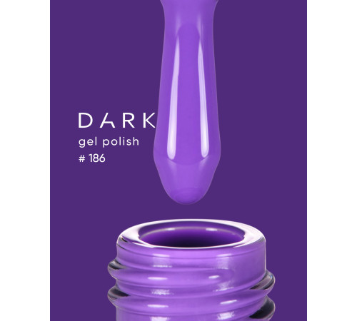 Гель-лак DARK №186, фіолетовий, 6 мл