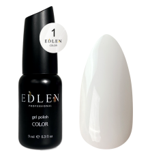 Гель-лак Edlen Color №001 белый, 9 мл