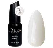 Гель-лак Edlen Color №003 молочний, 9 мл