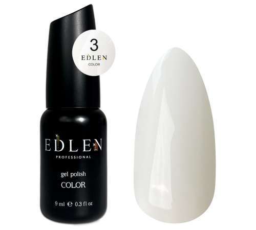 Гель-лак Edlen Color №003 молочний, 9 мл