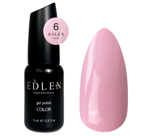 Гель-лак Edlen Color №006 рожевий, 9 мл
