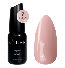 Гель-лак Edlen Color №007 нежно-розовый с микроблеском, 9 мл