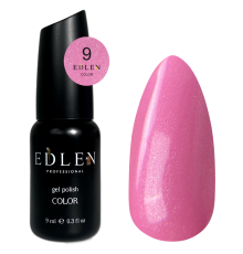 Гель-лак Edlen Color №009 розовый с микроблеском, 9 мл